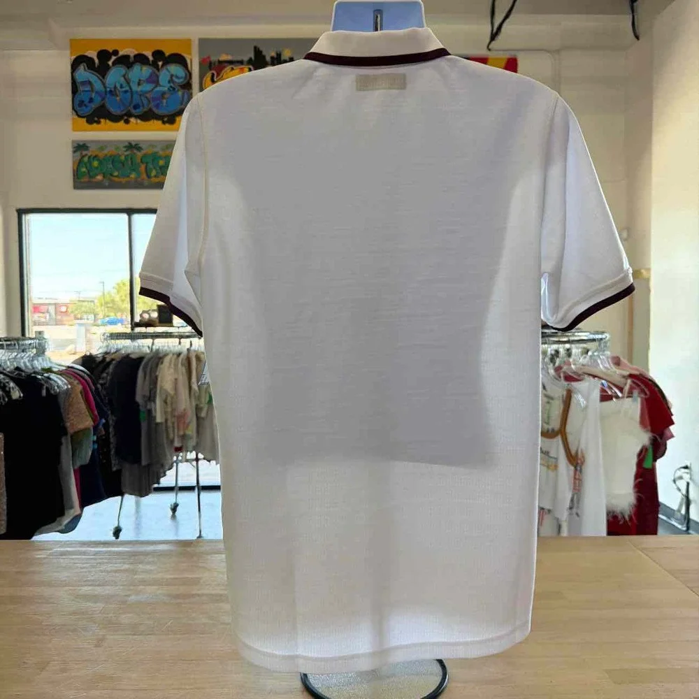 Adidas Size L White Preloved MENS Polo